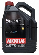 Моторное масло MOTUL SPECIFIC DEXOS2 SAE 5w-30 (5 л) (Франция)