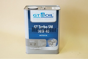 Масло моторное GT Turbo SM SAE 10w40 4л (Gt Oil)
